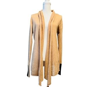 Club Monaco Women's Tan Cashmere Open Cardigan Size M/L